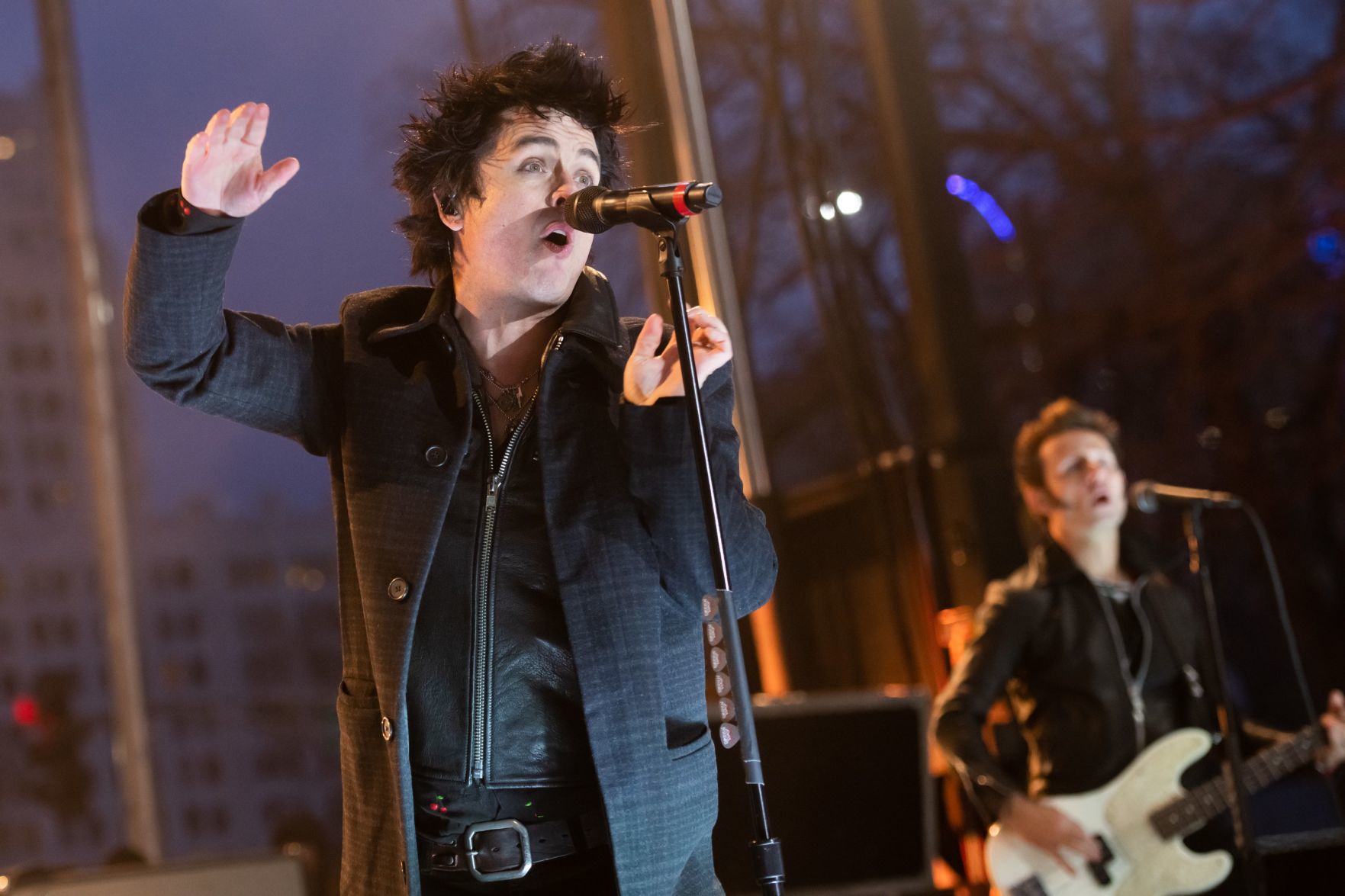 Green Day performs before NHL All-Star Game